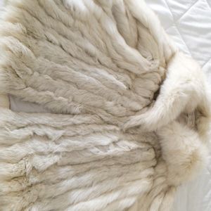 REAL FUR, silver Fox, size 10